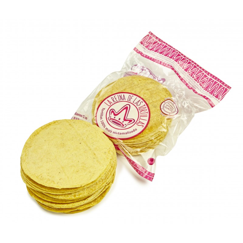 Tortillas de maiz amarillo de 12 cm La Reina de las tortillas S.L.