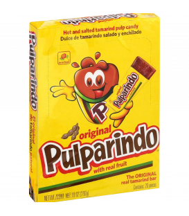 Pulparindo Tamarind Flavored Candy (20 bars) 14 g