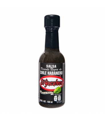 Salsa negra de habanero el yucateco frasco 120ml