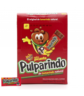 Pulparindo extra picante caja 20 unidades