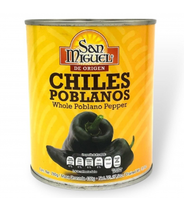 Chile Poblano entero San Miguel 780 g