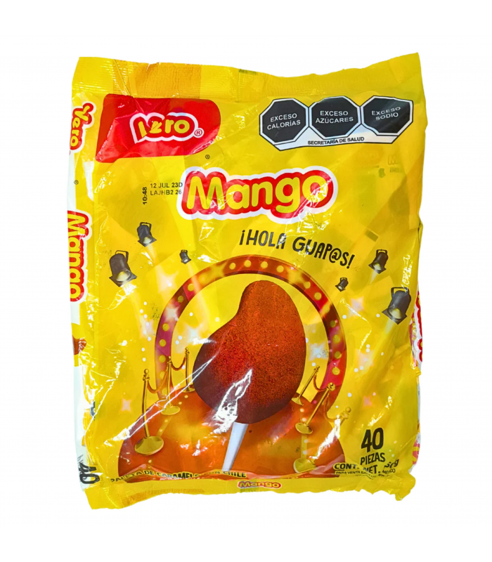 paleta de mango con chile vero bolsa 40uds