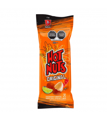 Cacahuates Hot Nuts Original 82g.