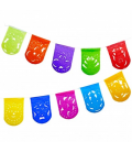 Papel picado mini para decoración 170x14cm