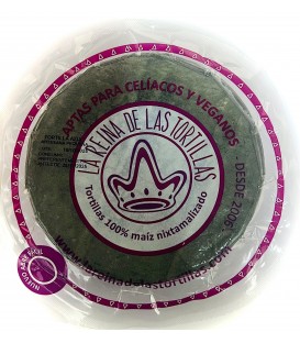 Tortilla AZUL artesana pequeña 500g