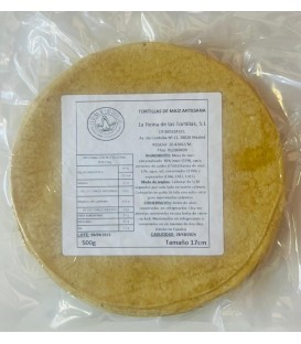 Tortilla de maíz nixtamalizado 17 CM Artesana vacío 500g