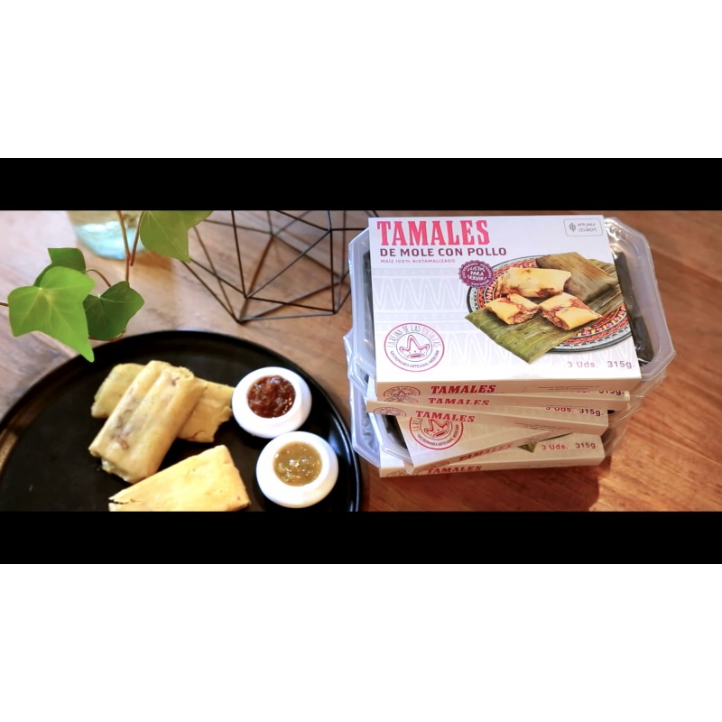 Tamales De Mole Con Pollo Casero Comprar Tamales En Madrid