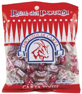 Caramelos chiclosos de cajeta Real del Potosi  bolsa 170g