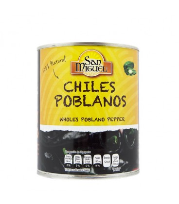 Whole Poblano peppers by San Miguel 780 g