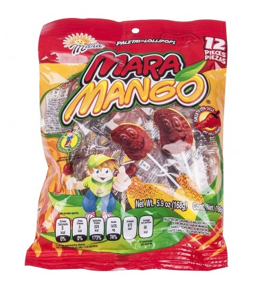 Paleta mango chile Mara Bolsa 10 unidades