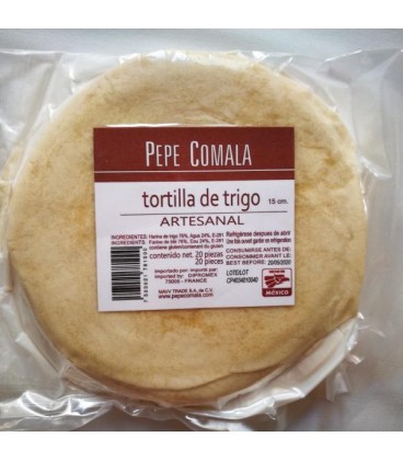 Tortillas de trigo 15cm Pepe Comala 500g (Paquete)