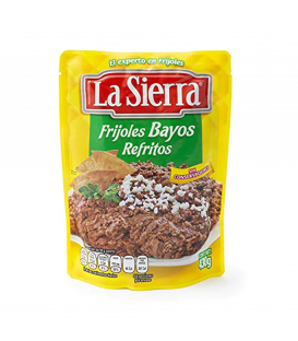 Frijoles bayos refritos bolsa La Sierra  430 g