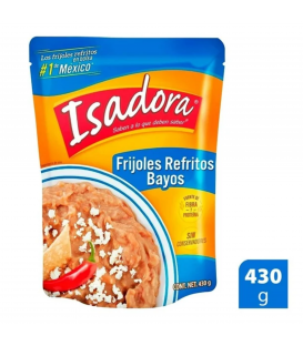 Frijoles bayos refritos Isadora  430g bolsa