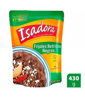 Frijoles negros refritos Isadora 430g Bolsa