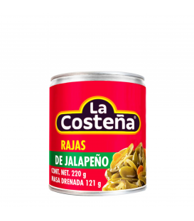 La Costeña Sliced Pickled Jalapeño Chilies 220g