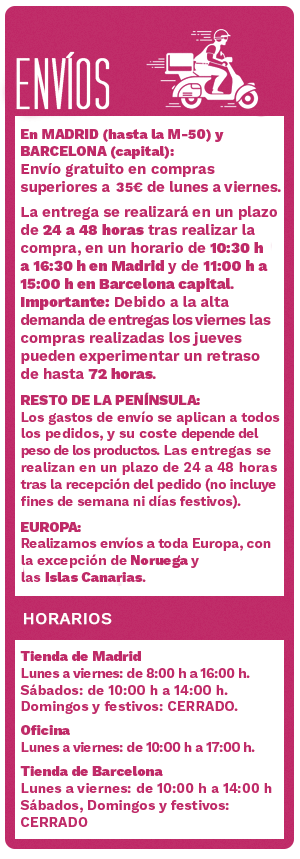 Envíos y horarios de la Reina de las Tortillas